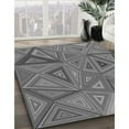 thumbnail image 3 of Ahgly Company Machine Washable Indoor Rectangle Transitional Grey Gray Area Rugs, 2' x 5', 3 of 7