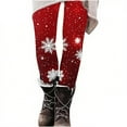 thumbnail image 5 of QIUOMBBP Womens Christmas Leggings Ugly Funny Graphic Print Sleepwear High Waisted Workout Athletic Yoga Pants, Wine, M, 5 of 6