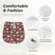 thumbnail image 4 of Balery Skull and Roses Pantalones cortos deportivos para mujer con forro y dos bolsillos, elásticos, para entrenamiento, gimnasio, yoga-Small, 4 of 7