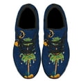 thumbnail image 2 of South Carolina Halloween Witchcraft Pumpkins Palm Tree Shoes Sneakers Black Size 8, 2 of 7
