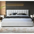 thumbnail image 4 of Omax Decor Jaxon Upholstered Platform King Bed in White Boucle Fabric, 4 of 10