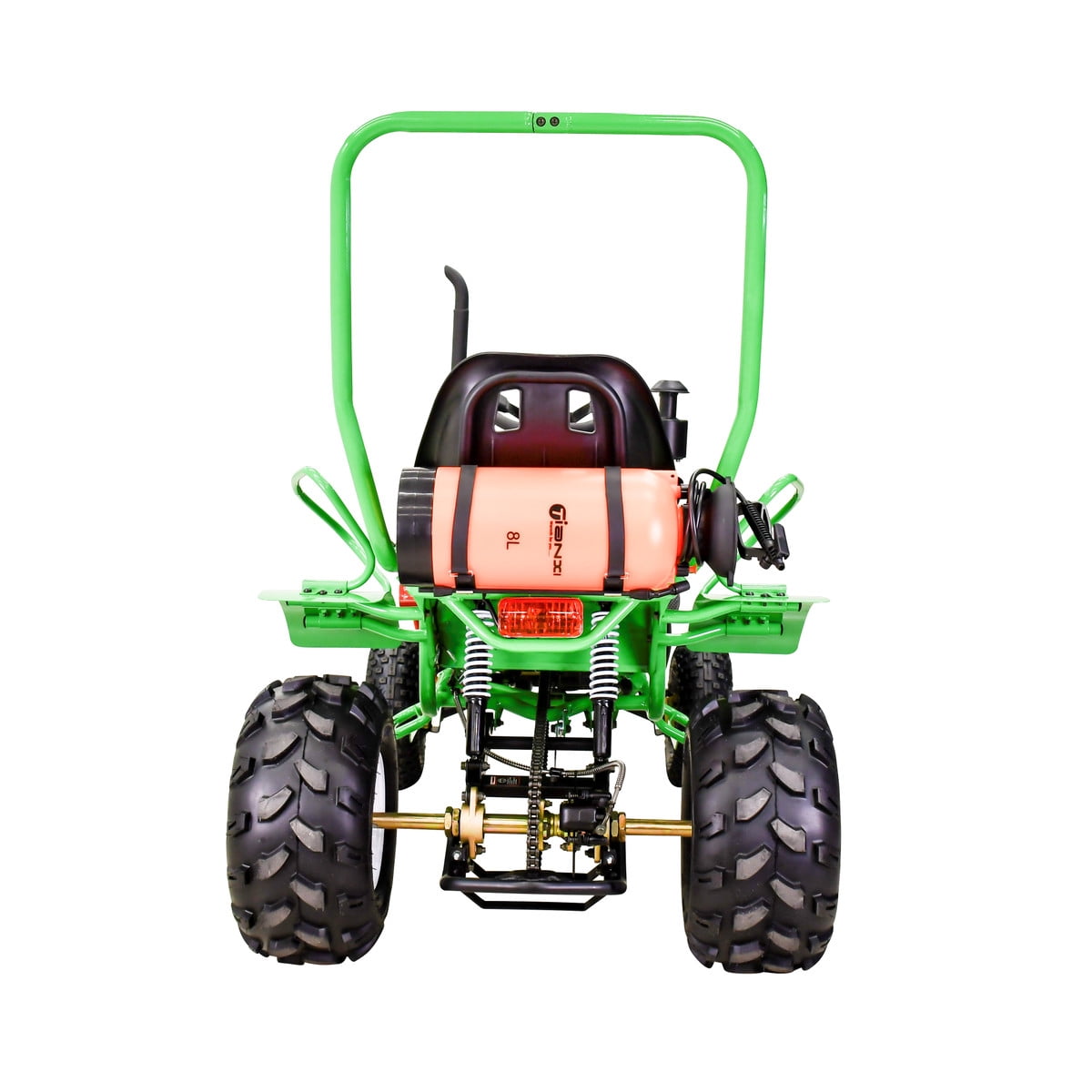 Massimo Mini Tractor 110cc 2WD Gas Go Kart – Kids & Youth Ride-On Utility Vehicle – Green