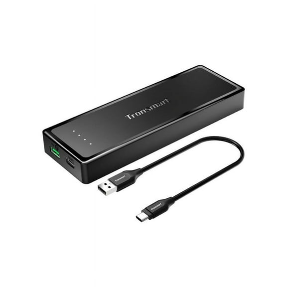 Portable Slim Power Bank Compatible with Wacom One Student Drawing/Mobile Studio pro 13 Qualcomm Quick Charger 3.0 with USB Type-C Cable. [Black]