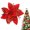 Red, variant on Glitter Christmas Flowers Poinsettia Artificial Flower Christmas Wreath Christmas Tree Ornaments Artificial Flower Decorating Wreath Garland, Great for Wedding Holiday and Home Decor