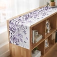 thumbnail image 6 of Table Runners 70 Inches Long Dress Scarves, Purple Leaves Farmhouse Coffee/Dining/Kitchen Table Decor, Holiday Table Runner, Summer Botanical 13x70 Inch, 6 of 9