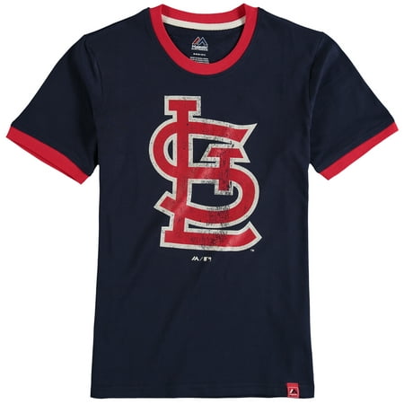 St. Louis Cardinals Majestic Youth Baseball Stripes Ring T-Shirt -