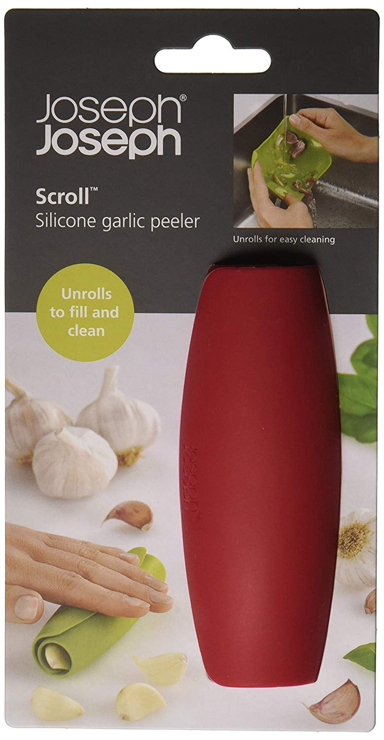 Joseph Joseph Scroll Garlic Peeler Red