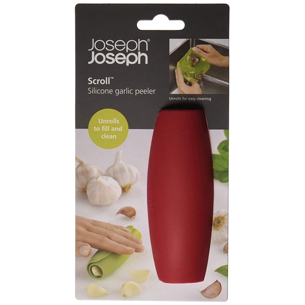 Joseph Joseph Scroll Garlic Peeler Red