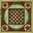 thumbnail image 2 of Harper, Ethan 20x20 Gold Ornate Wood Framed with Double Matting Museum Art Print Titled - Small Antique Checkers, 2 of 4