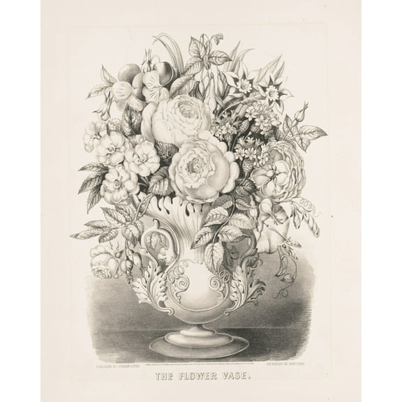 Print: The Flower Vase, 1870