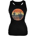 thumbnail image 1 of Vintage Cactus Sunset Juniors Soft Tank Top Black X-LG, 1 of 1
