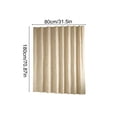 thumbnail image 2 of Stone Texture Silver Foil Shower Curtain, 72" Thickened Waterproof Bathroom Partition, Modern Home Decor Curtain for Tub & Shower Stall, Rust Proof Grommets​, Beige, 2 of 5