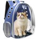 thumbnail image 3 of Mochila transportadora, transportadora para mascotas con diseño ventilado para transportar cachorros y gatos, mochila transportadora para mascotas, cápsula espacial para viajar/senderismo/campamento/a, 3 of 4