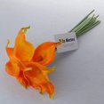 thumbnail image 4 of Lily Garden Mini 15" Artificial Calla Lily 10 Stem Flower Bouquets (Orange), 4 of 4