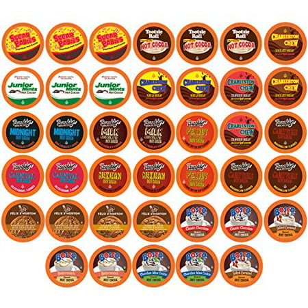 Two Rivers Coffee, Hot Cocoa Sampler, 40 Count (Best K Cup Cocoa)