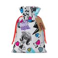 thumbnail image 1 of Yiaed Monster High Print Christmas Small Burlap Bags with Drawstring, Burlap Gift Bags Christmas Linen Treat Sacks Gift Wrapping Bags Xmas Holiday Party-Medium, 1 of 7