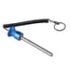 thumbnail image 1 of Pasador para apilar pesas, pasador para máquina de pesas, pasador de repuesto para gimnasio con cordón de tracción, aleación de aluminio, agarre cómod azul, 1 of 8