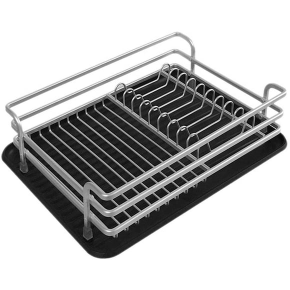 1 Pce Étagères de Rangement au Sol pour Cuisine, Égouttoir à Vaisselle, Présentoir à Couverts pour Cuisine (Argent)