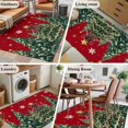 thumbnail image 5 of Red Christmas Area Rugs 2.7'x5', Washable Small Throw Rugs for Kitchen Bedroom, Snowflake Xmas Christmas Tree Indoor Outdoor Rug Non-Slip Low Pile Carpet Runner Reversible Floor Mats, 5 of 8