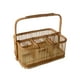 thumbnail image 3 of Cesta de utensilios, organizador de cubiertos portátil con asa, organizador de utensilios de cocina tejido para mesa, encimera de cocina Cuadrícula rectangular 4, 3 of 9