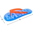 thumbnail image 4 of Pool Central 65" Inflatable 1-Person Jumbo Flip-Flop Pool Float - Blue/Red, 4 of 6