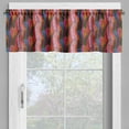 thumbnail image 2 of Ambesonne Abstract Valance Pack of 2, Colorful Wavy Mosaic, 54"X18", Multicolor, 2 of 5