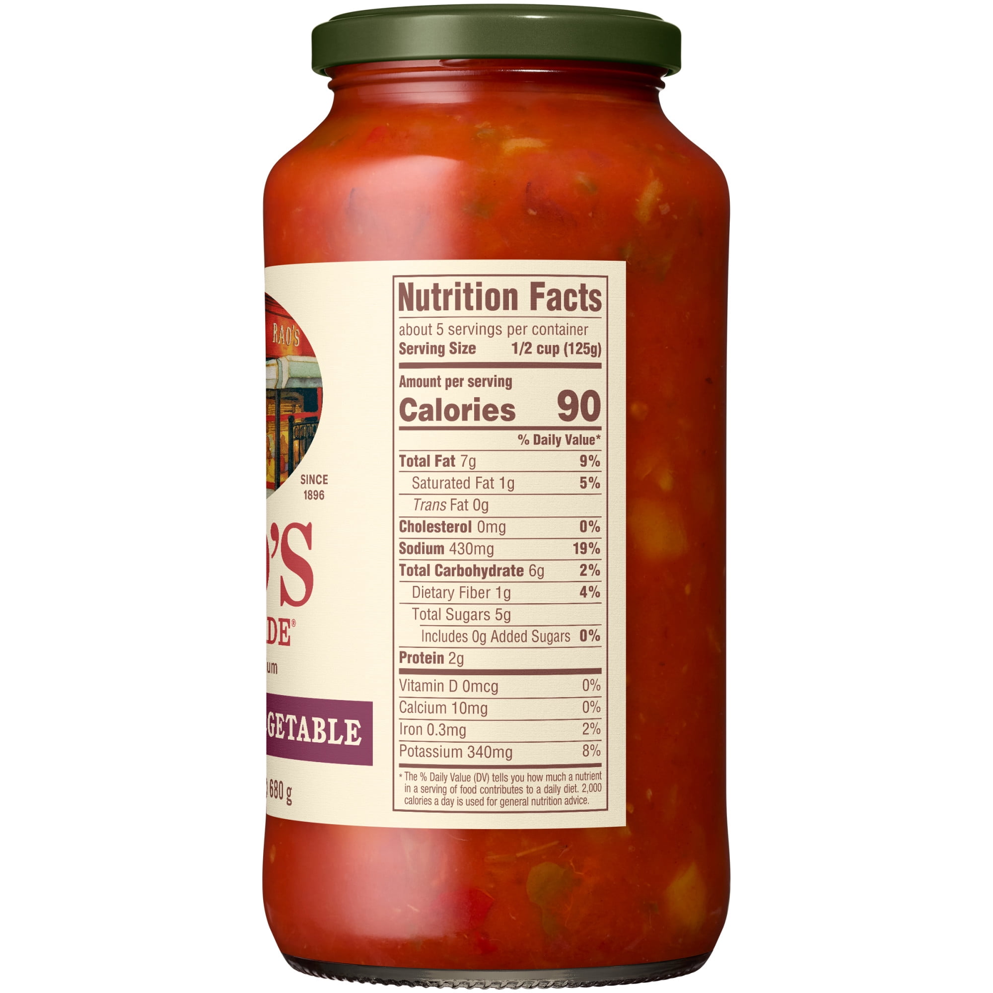 Rao's Homemade Fire Grilled Vegetable Sauce Made with Italian Tomatoes, 24 oz