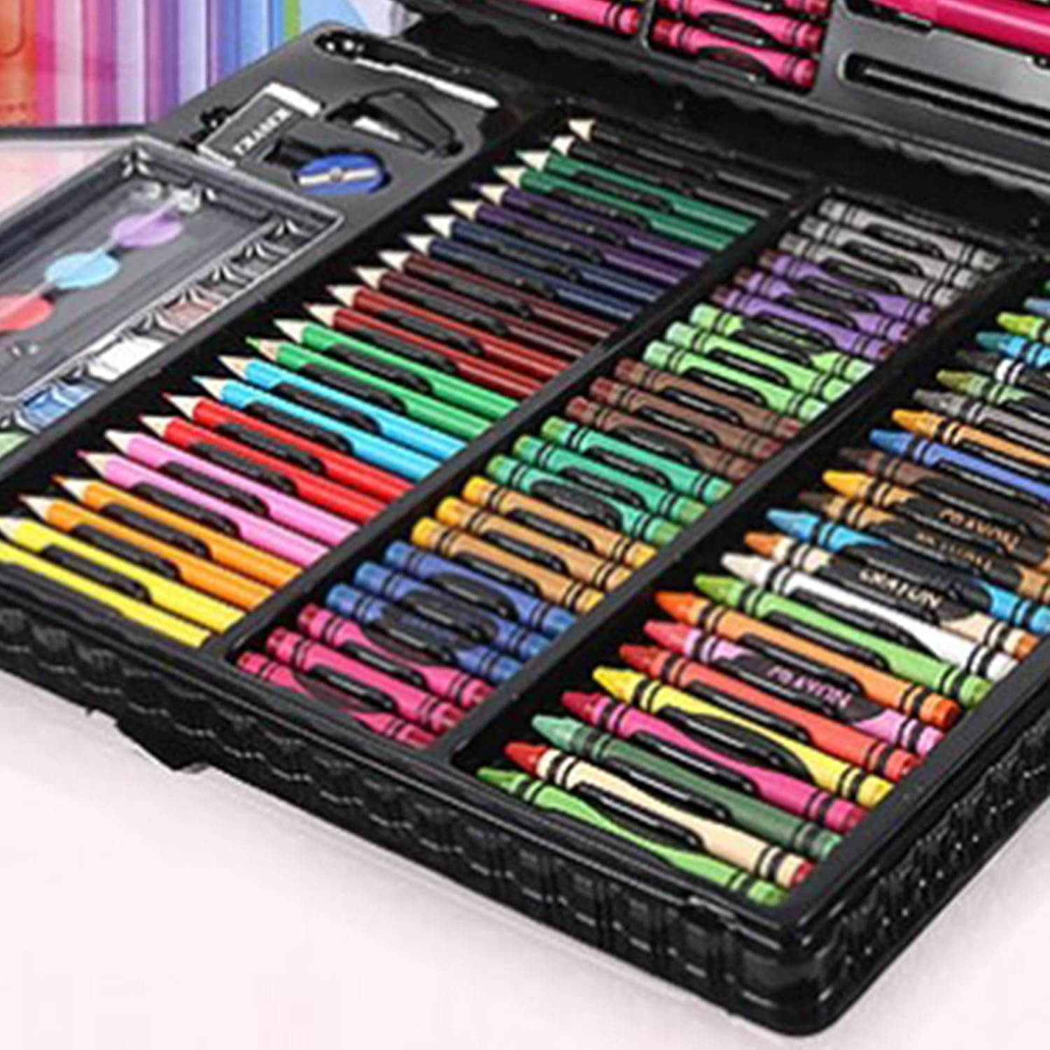 168Pcs Art Supplies Sketching Drawing Kit Colored Pencils Oil Pastels Set