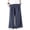 PK66_Navy, variant on Mens Cotton Linen Pants Wide Leg Baggy Pants Elastic Waist Casual Summer Beach Palazzo Trousers with Pockets Black M