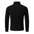 thumbnail image 6 of WAENQINLA Men's Turtleneck Pullover Tops Long Sleeve Ribbed Winter Sweaters Slim Fit Casual Knitwear Pullovers Black XXL, 6 of 8
