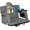 Grey, variant on Deluxe Padded Reclining Stadium Chair for Bleachers with Back SupportWaterproof Outdoor Seat with 6 Adjustable Positions Cup Holders & Portable Carry System