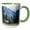 Green/White, variant on 3drose, Rocky Mountain Bull Elk Bugling., 11oz Magic Transforming Mug