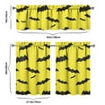 thumbnail image 6 of Halloween Trick or Treat Curtains - Cute Ghost Pumpkin Illustration Kitchen Tier Set Semi-Sheer, 6 of 6