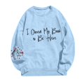 thumbnail image 1 of Chandails en Molleton Bookish pour Femmes, Pullovers Graphiques Amusants, Chemises pour Amateurs de Livres, Col Rond Décontracté, Manches Longues, 1 of 4