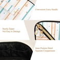 thumbnail image 5 of FORMRS Makeup Bag Travel Cosmetic Organizer for Women Fold Flat Zipper Pouch with Handle, Cute Nautical Pattern, 5 of 8