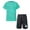 Green-A, variant on ZDHoor Boys Soccer Football Jersey Outfits Short Sleeve T-Shirt and Shorts Sports Team Training Uniform White 13-14