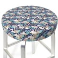 thumbnail image 3 of KLL Tropical Sloth Round Bar Chair Cushion Cover 12 inch ,Bar Stool Protector with Elastic, Soft Washable, 3 of 6