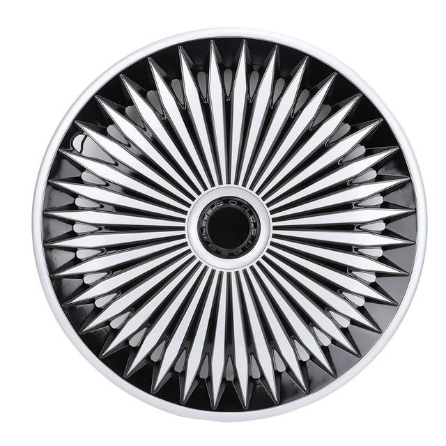 17in Stylish Hubcaps Set Wear Proof ABS Universal Fit Snap On Rim Covers