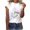 White, variant on AKOEE Cotton T-shirts for Women Summer Trendy Floral Printed Crewneck Basic Tees Short Sleeve Tops (XL, White)