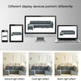 thumbnail image 6 of Sectional Sofa, 138" Modern L Shaped Couch 6 Seat Comfy Velvet Fabric Sofa with Convertible Chaise Lounge, Freely Combinable Indoor Furniture for Living Room, Apartment, Office, Grey, 6 of 9