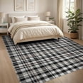 thumbnail image 3 of ODIKA 8'x10' Washable Area Rug Non-Slip Chair-Friendly Mat Checkered Under Farmhouse Tartan Gingham Doormat Layering Plaid Flowing Dynamic for Dining Room, Large Office, Lounge, 3 of 7