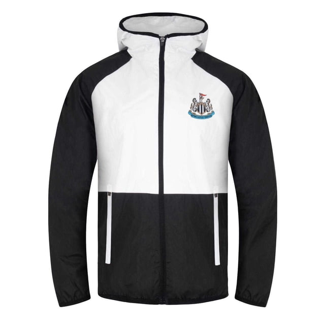 Newcastle United FC Mens Crest Two Tone Windbreaker