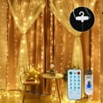 thumbnail image 1 of Amdohai 10 X 10FT 300LEDs Curtain String Lights Curtain Fairy Lights, 1 of 7
