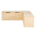 thumbnail image 4 of Pemberly Row Coin en Pin Sans Dossier en Bois, Coin en Pin Non Fini, 4 of 20