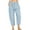 Bleu Clair, variante sur Innerwin Pantalons Capri à Cordon pour Femmes Pantalon d'Été Jambe Droite Bas Ample Bleu Marine 3TG
