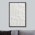 thumbnail image 3 of PixonSign Framed Wall Art Geometric White Minimal Paint Stroke Pattern Abstract Shape Paintings Minimalism Modern Art Decor Contemporary Canvas Prints Fine Art for Rooms - 24"x36" Black, 3 of 5