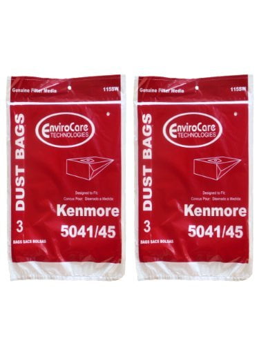 6 Kenmore #20-5045 Type H Canister Vacuum Cleaner Bag Model 203040 24025 23040 2 