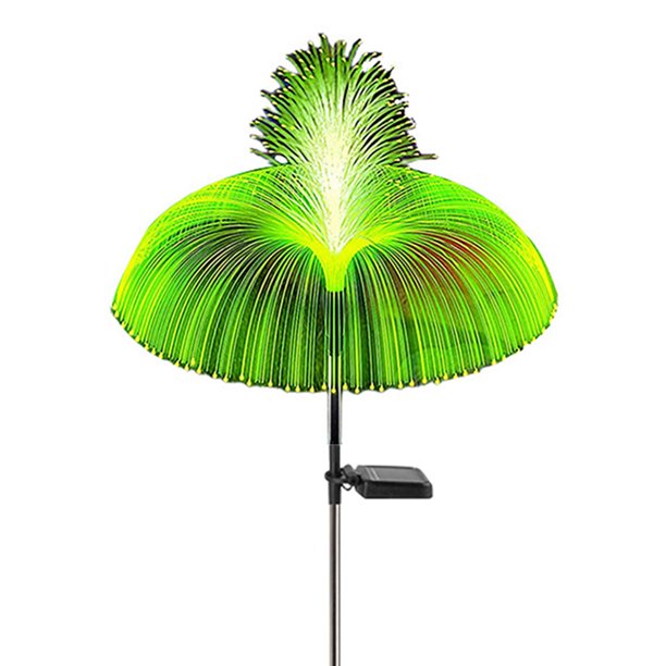 Luz Solar Del Jardín Fibra óptica 600mAh de la luz de hadas del camino de la prenda impermeable de la luz IP65 de la decoración del jardín