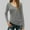Gray, variant on XPMWRP Women's V Neck Tunic T Shirts Comfy Soft Lightweight Tops Casual Solid Color Long Sleeve Fashion Vacation Tee Beige L