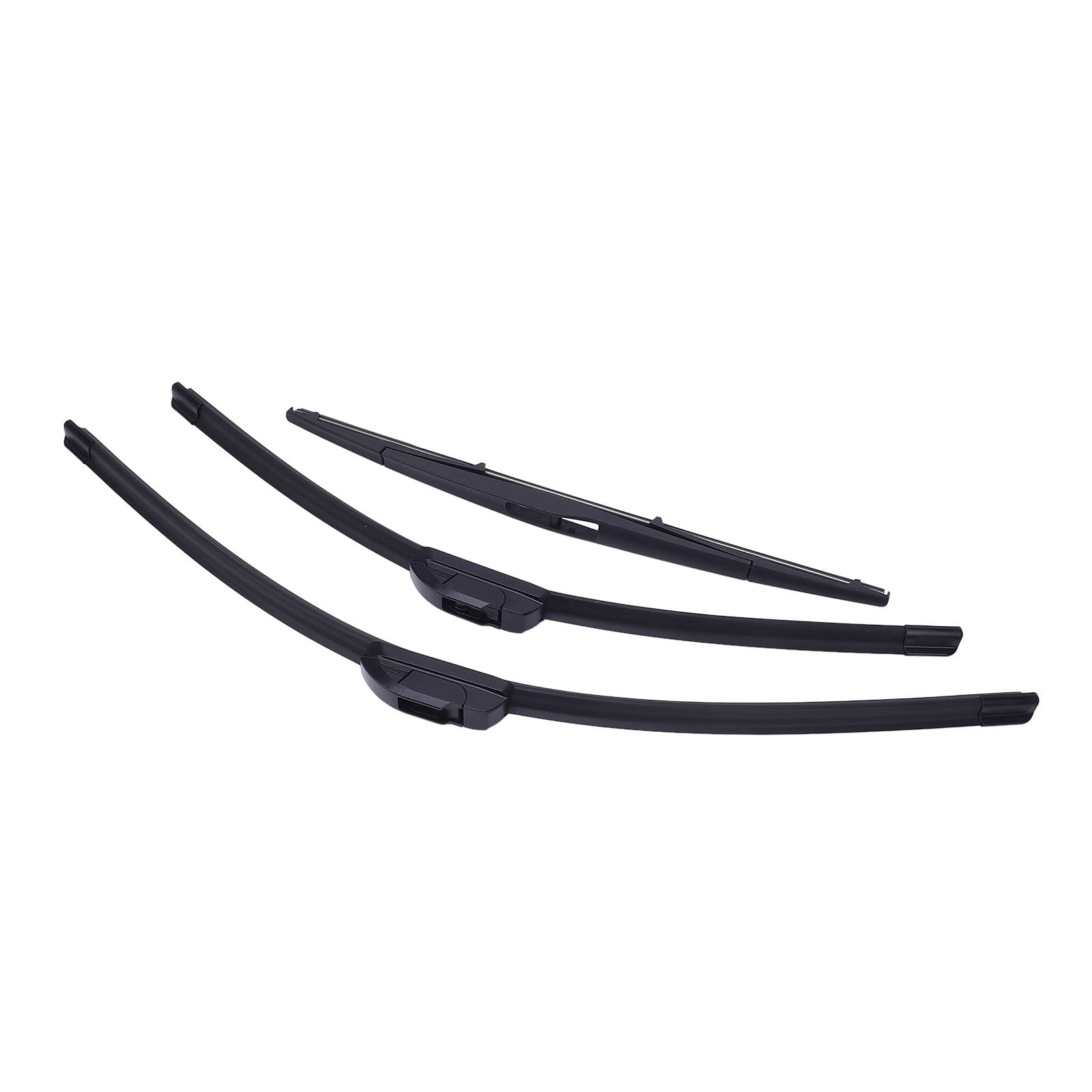 Windshield Wiper Blades Set, 26in 22in 16in Car Windshield Wiper Blades Rubber Left Hand Drive 3Pcs Sturdy  for Vehicle